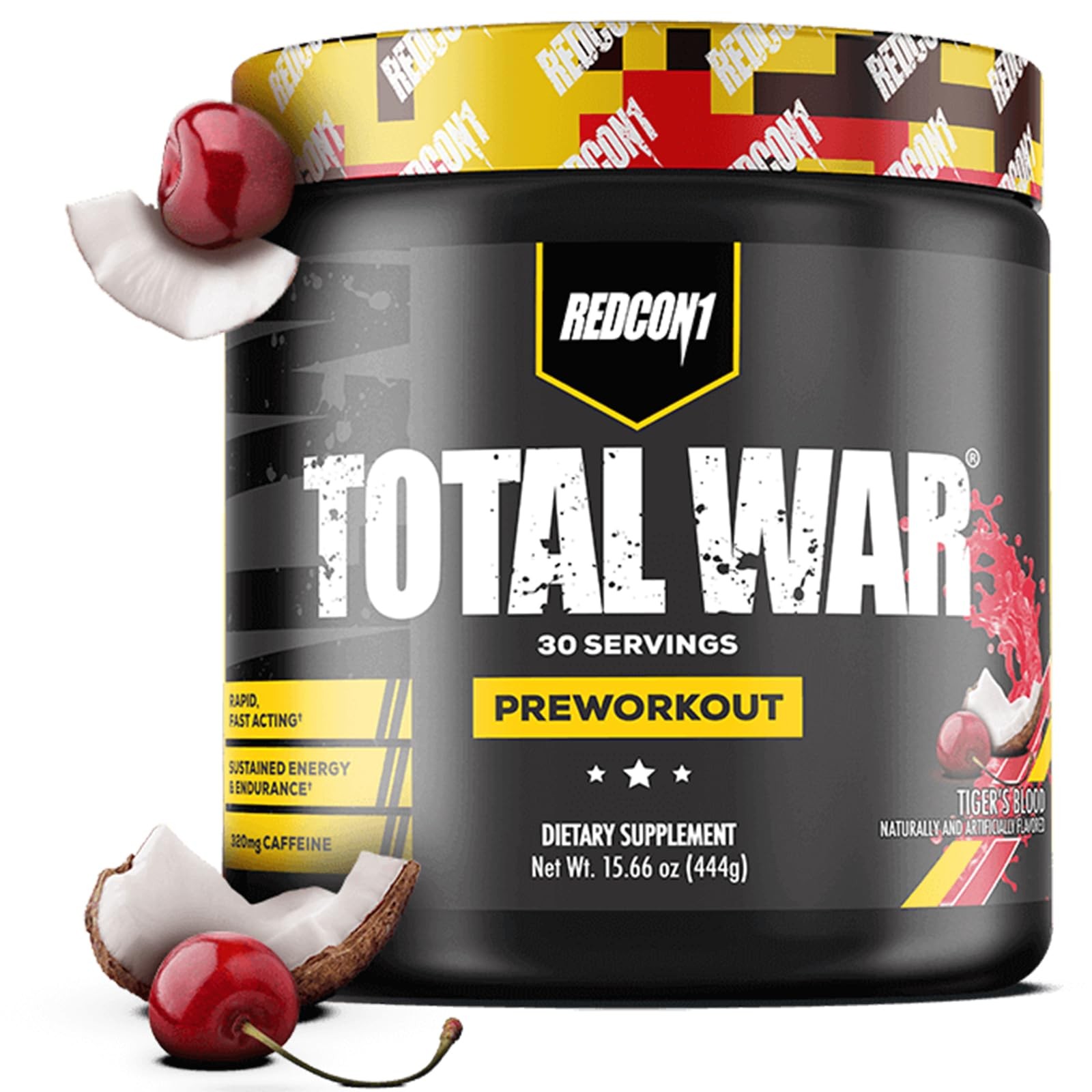 Total War Pre Workout, Tiger’s Blood – L Citrulline, Malic Acid, Green Tea Le…