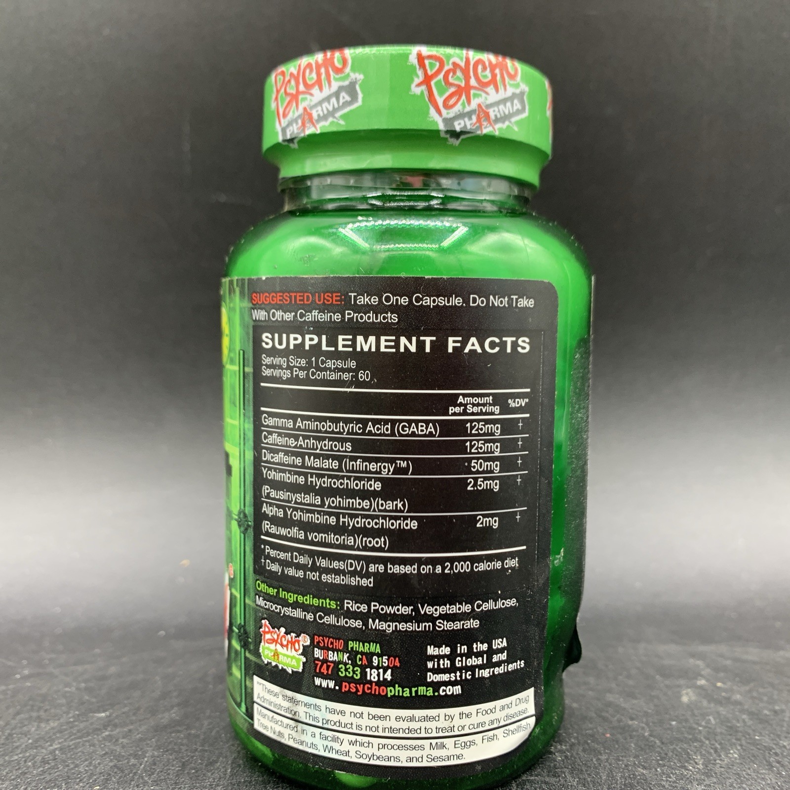Psycho Pharma Far Beyond Driven 60ct Mood & Energy Formula EXP 11/2027