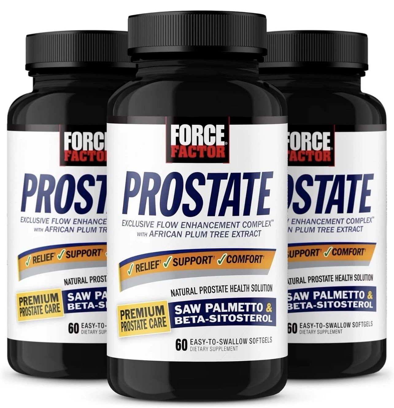 3 Boxes Force Factor Prostate Support Formula African Plum Tree Exp: 9/26,8/26