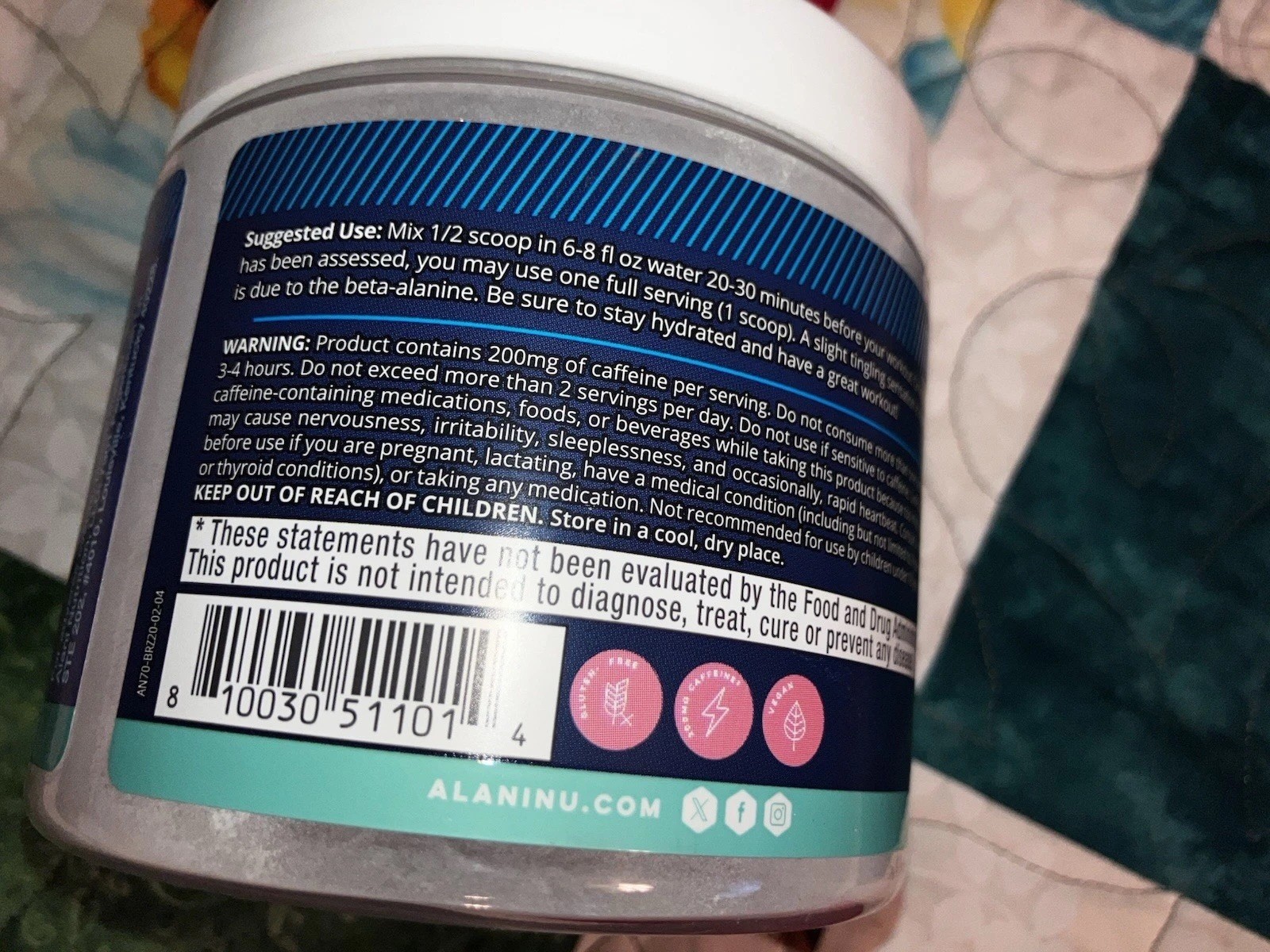 NEW Alani Nu Pre-Workout Powder Breezeberry Energy Endurance Pump 6.8 oz Ex 5/26