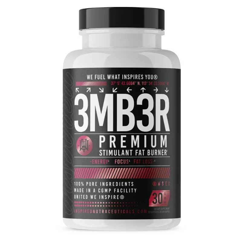 3MBER HIGH STIM FAT BURNER BY INSPIRED NUTRA BURN FAT FAST!