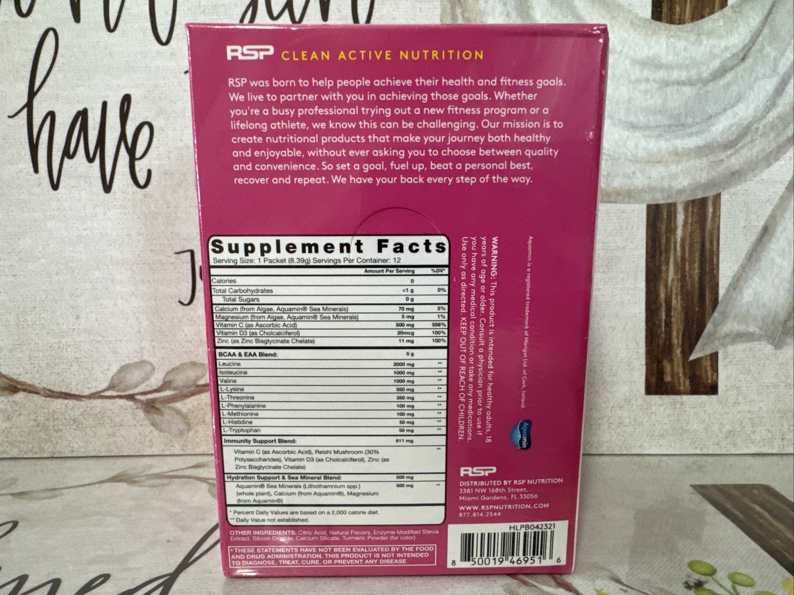 RSP AMINOLEAN RECOVERY 5G BCAA+ EAA HYDRATING ELECTROLYTES IMMUNITY SUPPORT
