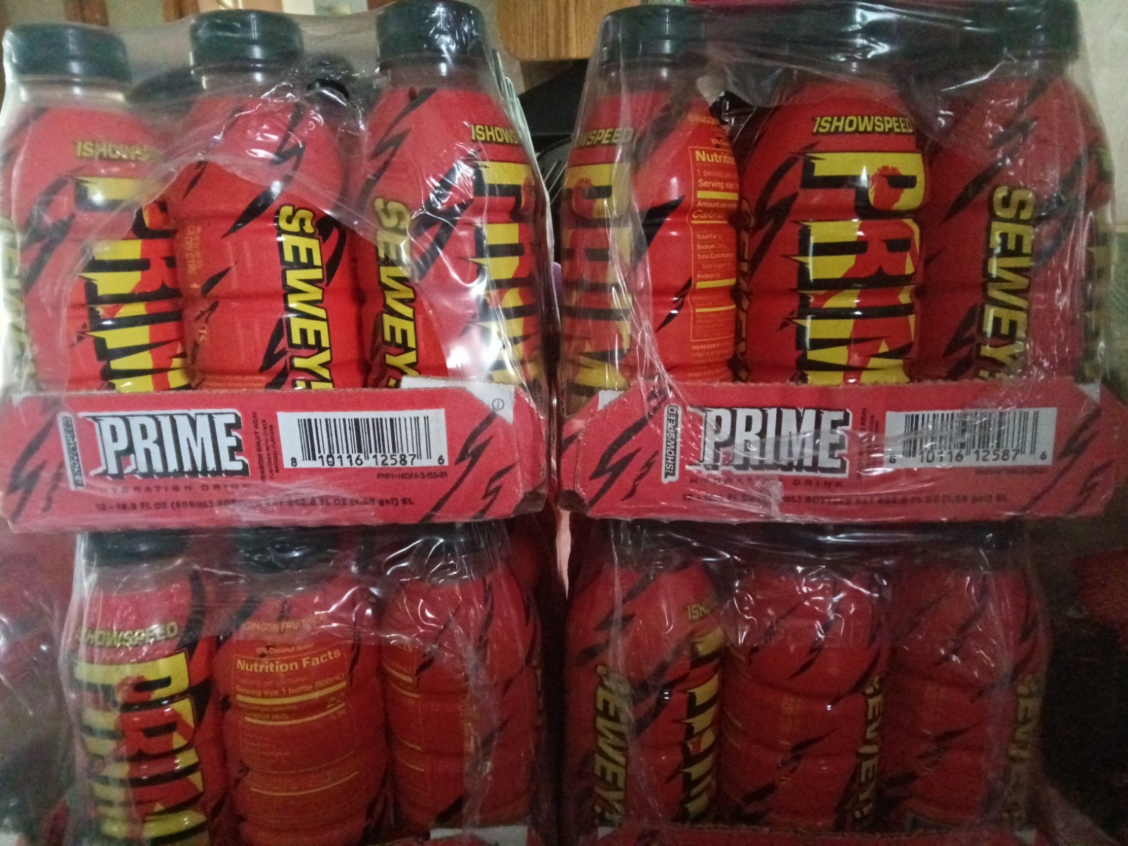 (1) Prime hydration Ishowspeed Limited Edition Sealed case Of 12