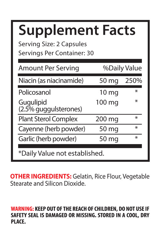 Niacin Flush Free – Cholesterol Relief 460mg – Reduce Triglyceride Levels 2B