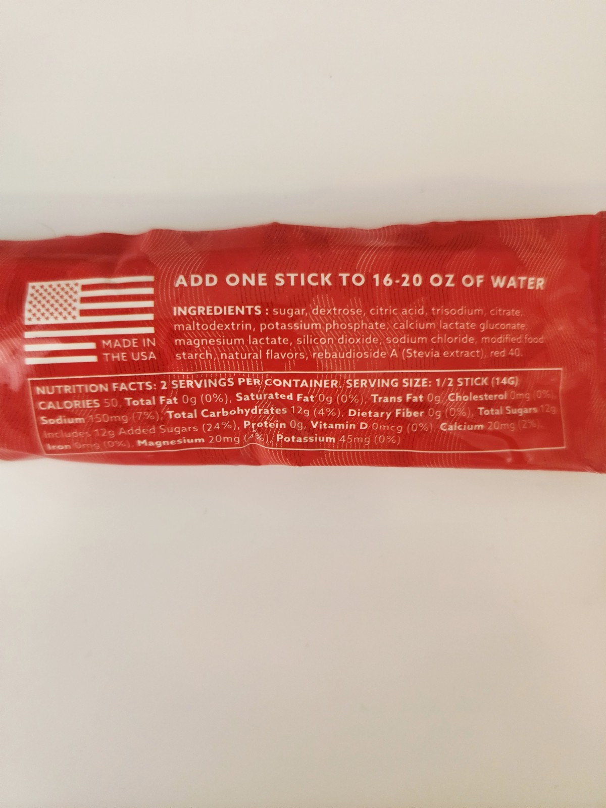 Hoist Military Hydration Electrolyte Powder Fruit Punch 12, 24, 36 or 100 packs