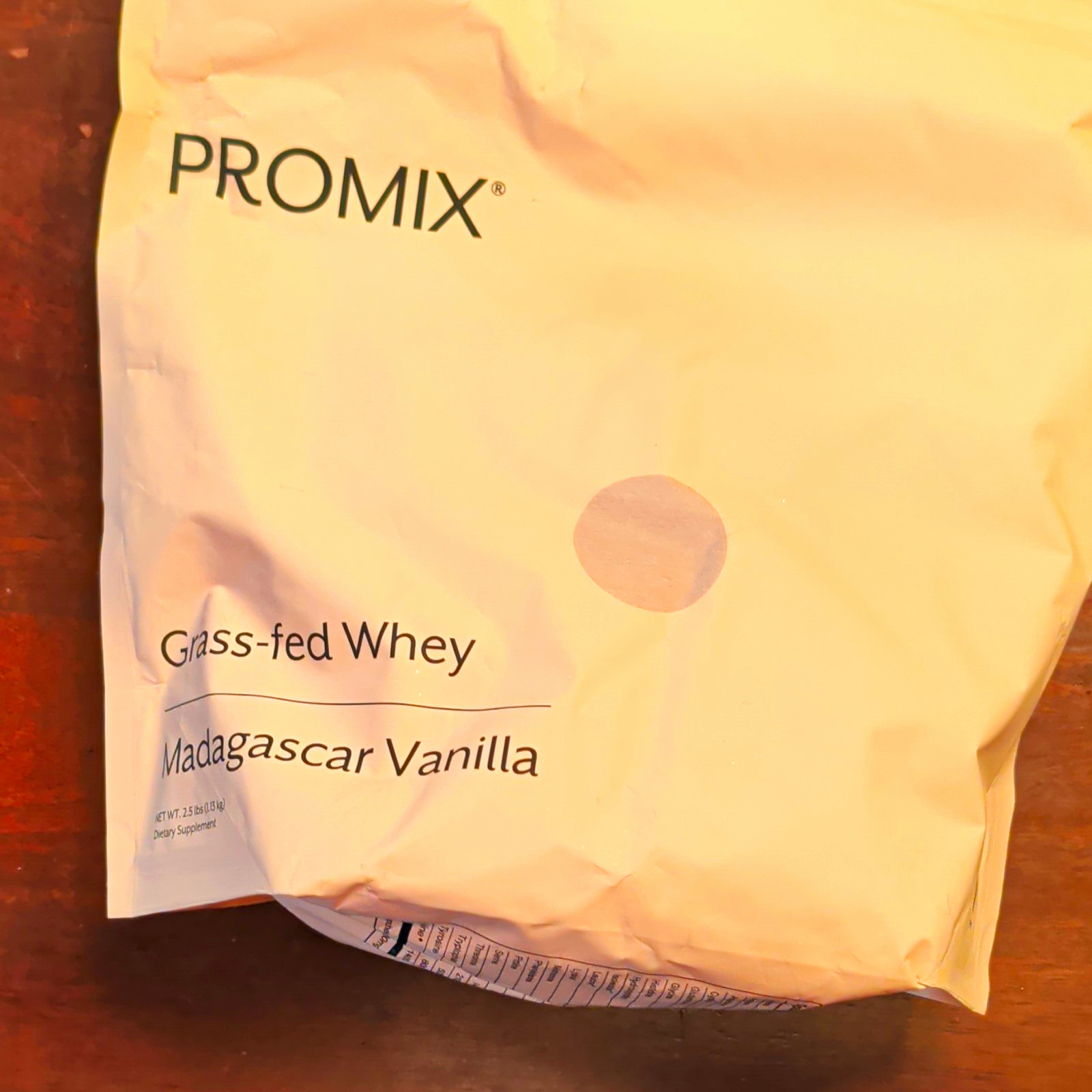 PROMIX Grass-Fed Whey Protein Powder Madagascar Vanilla 2.5lb 31sv R11926P1319