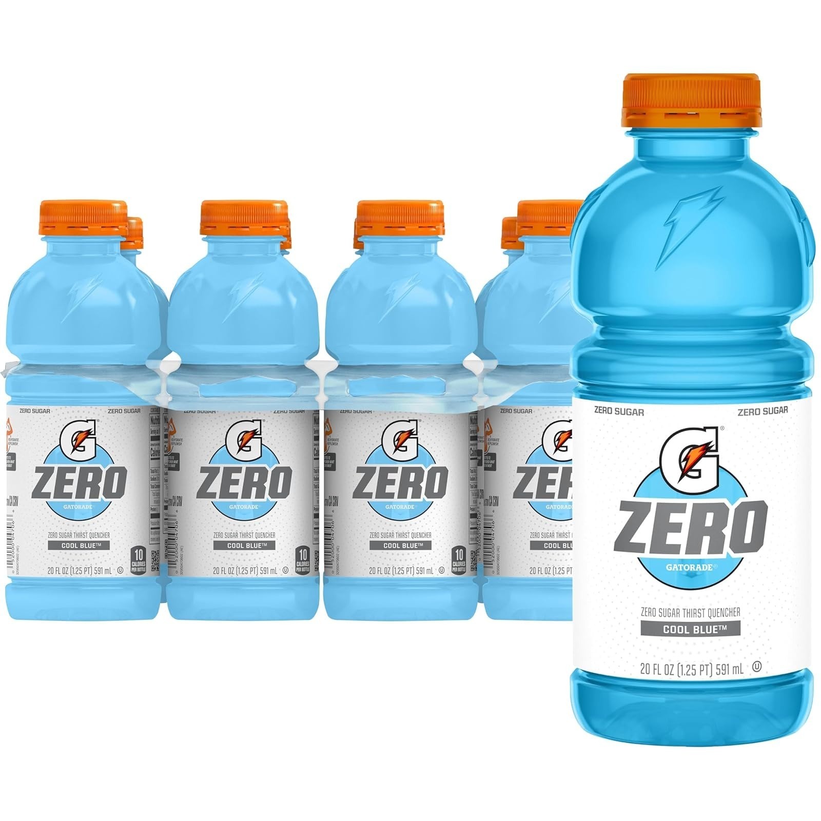 Gatorade Zero Sugar Glacier Cherry Sports Drink 20 Fl Oz 8 Pack