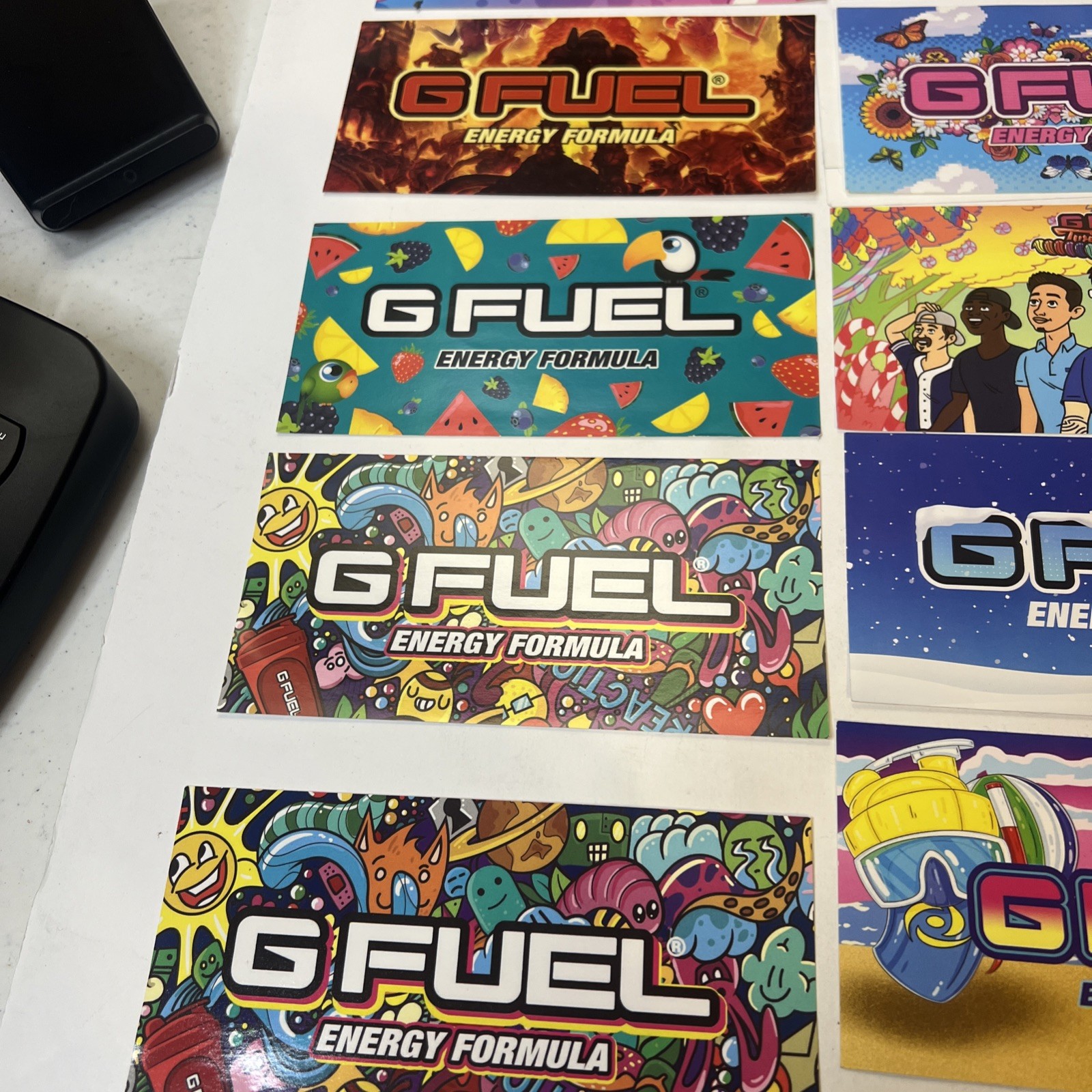 Gfuel Stickers Lot of 17 Some Rare 1 temp tattoo