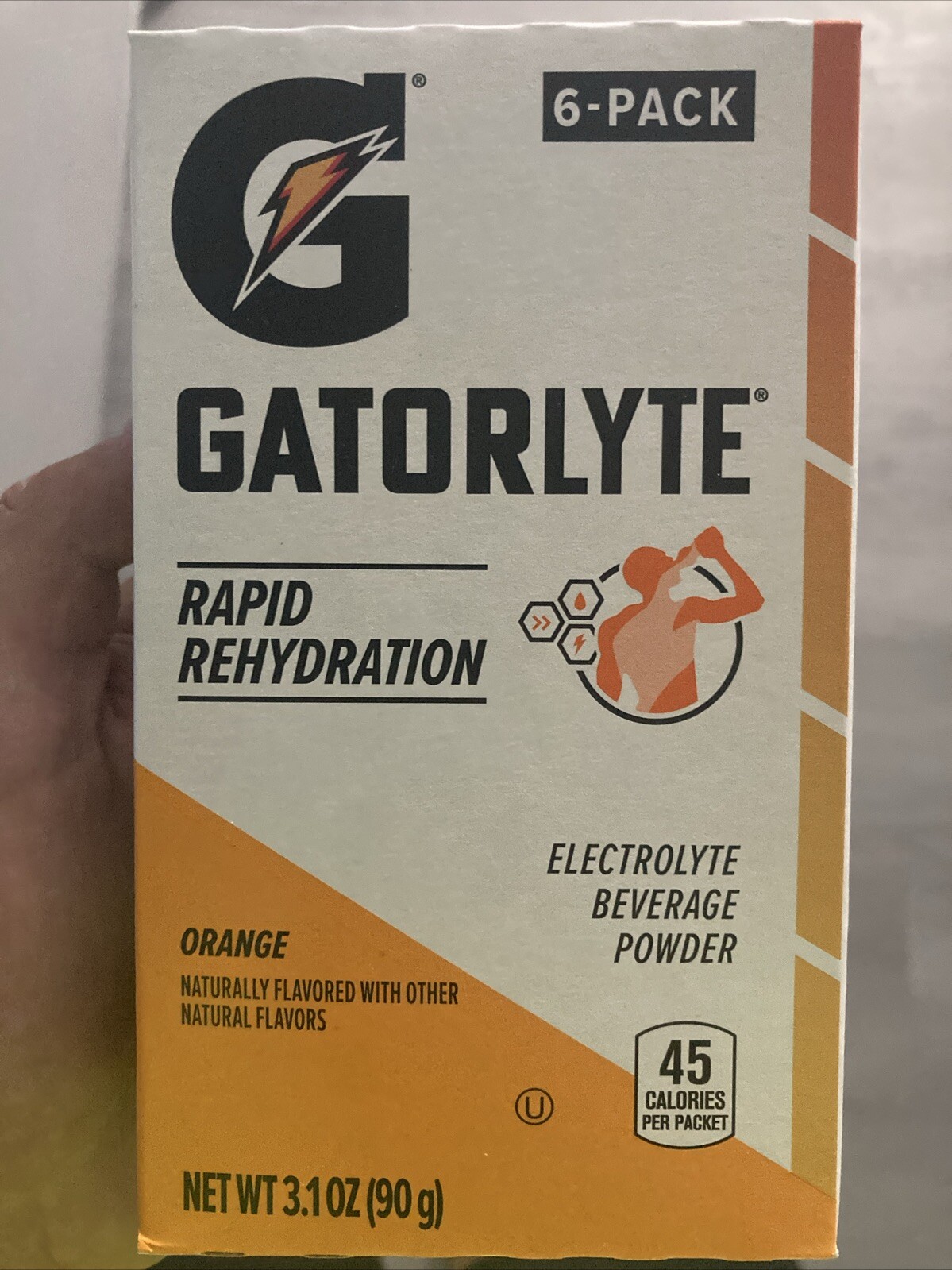 3 Boxes Orange Gatorlyte Rapid Rehydration Electrolyte Powder 6-Packs