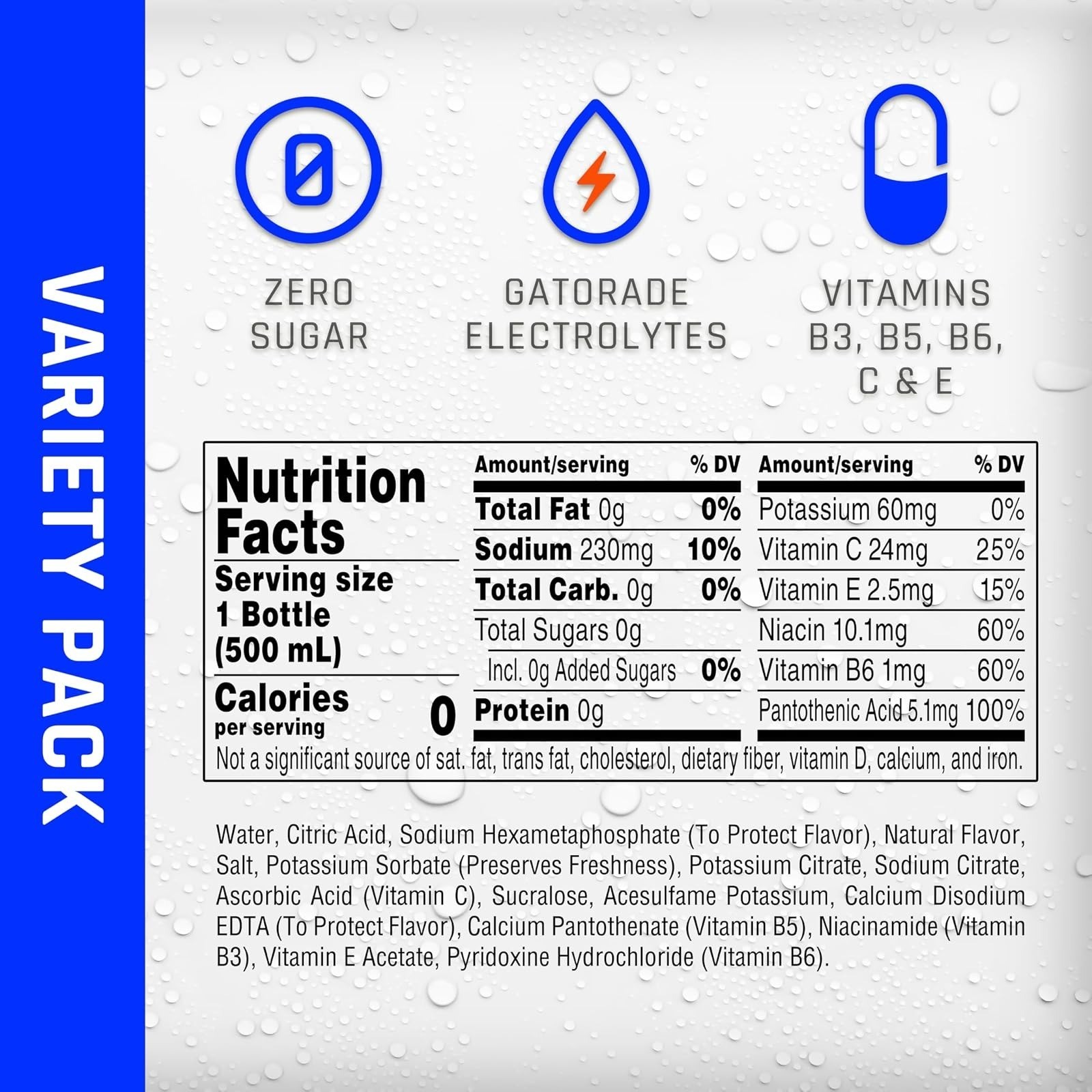 Propel Electrolyte Enhanced Water – 3 Flavor Variety Pack – 12 Bottles