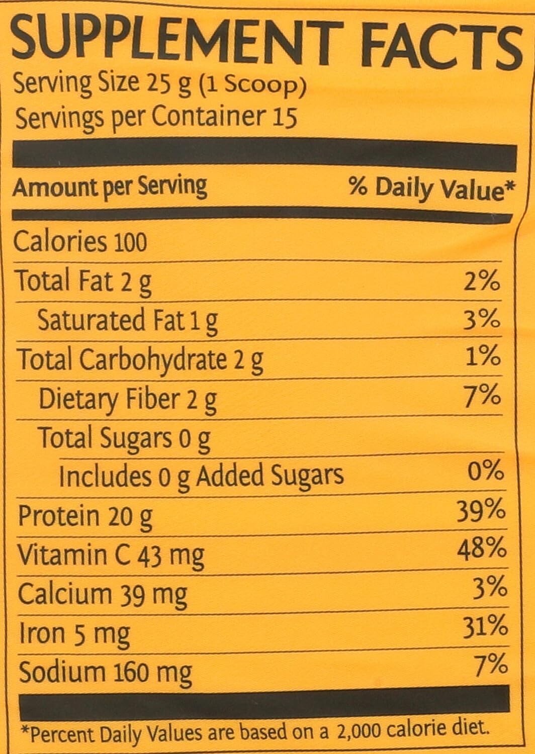 SUNWARRIOR Organic Classic Plus Natural, 375 GR