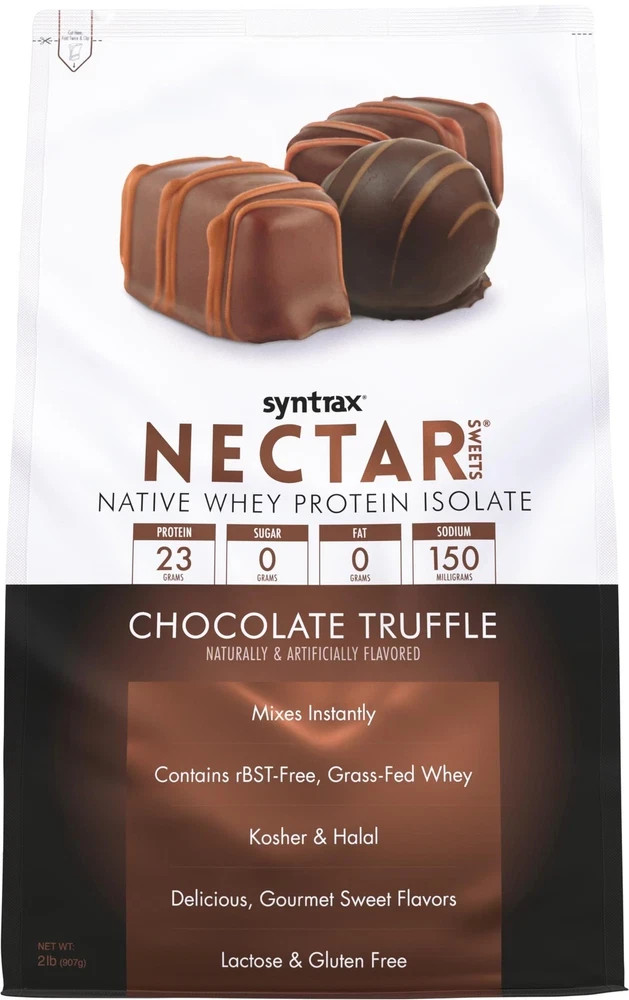 Syntrax Nectar Sweets Whey Isolate Protein, Chocolate Truffle, 2 lbs