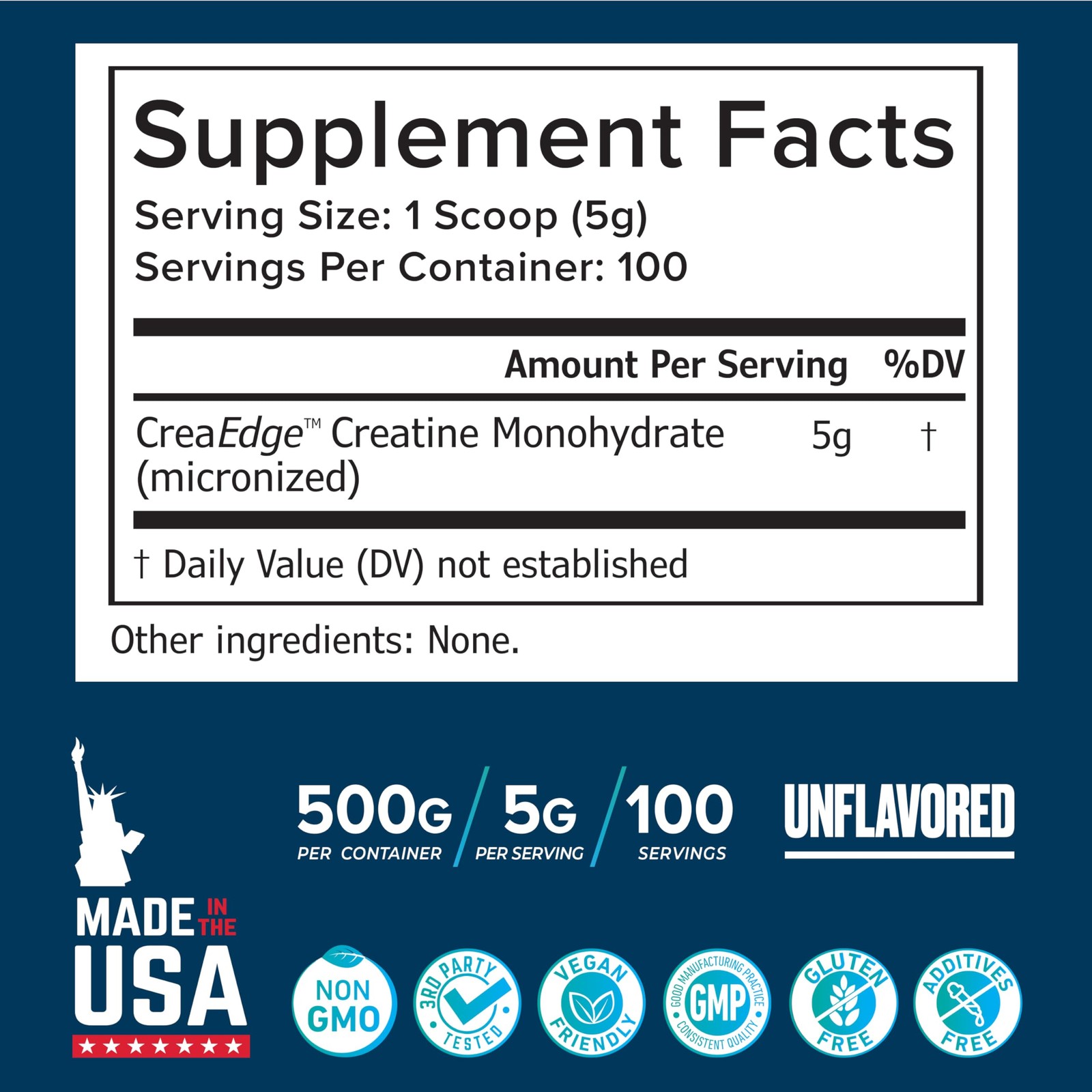 Creatine Monohydrate Powder 500g – Supports Muscle Growth, Strength & Cogniti…