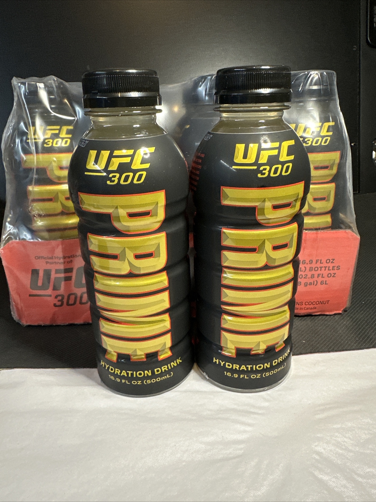 Two 2x Prime Hydration with BCAA Blend for Muscle Recovery – UFC 300 Rare LE