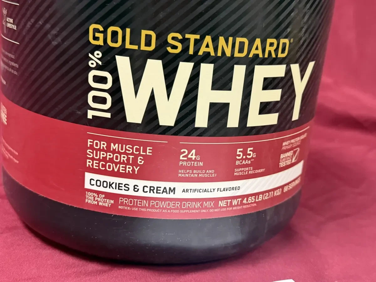 Gold Standard® 100% Whey Protein, Cookies & Cream, 4.65 lb (2.1 kg)