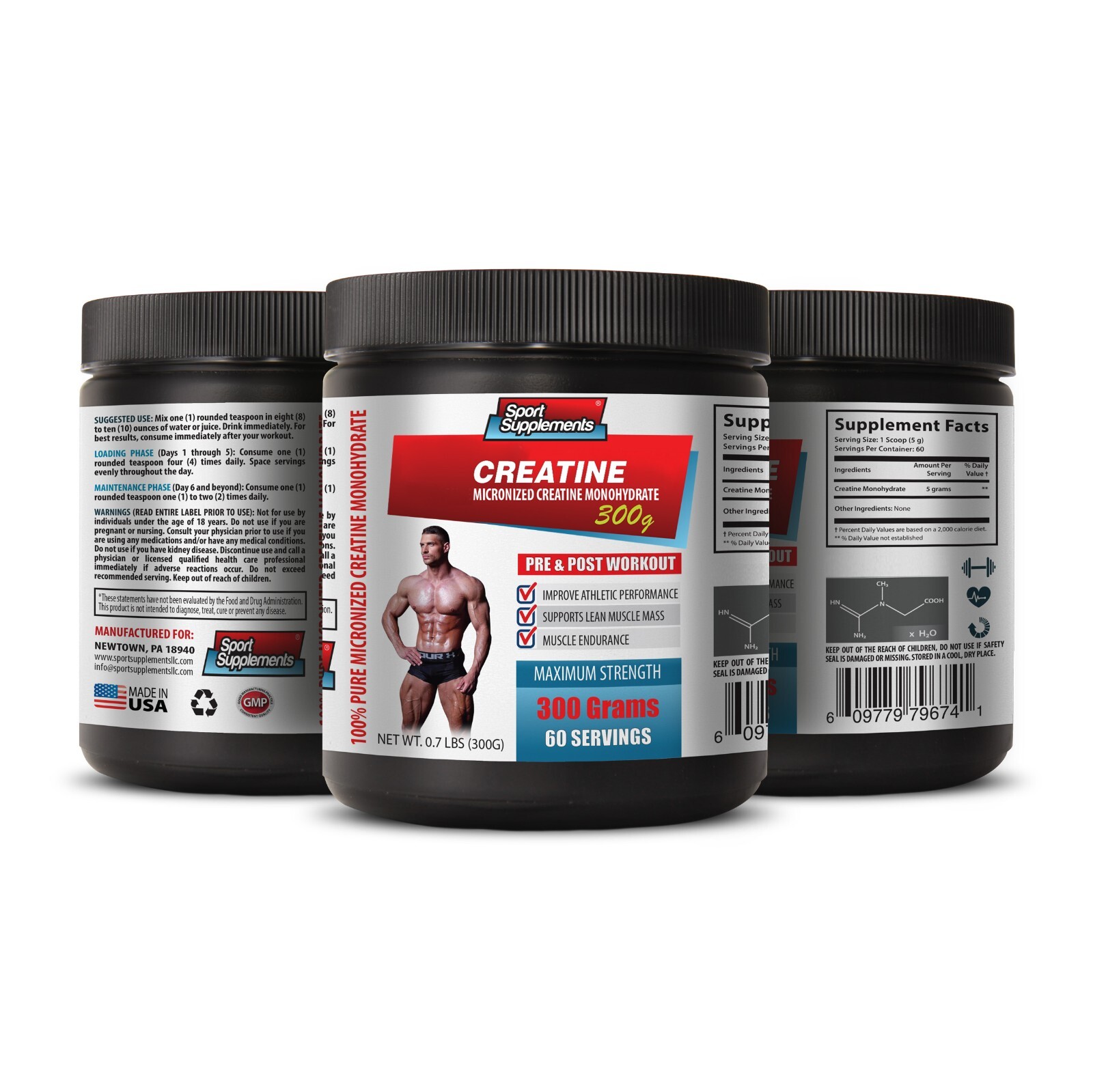 Premium Performance Enhancement – MICRONIZED MONOHYDRATE CREATINE Formula 3B 90C