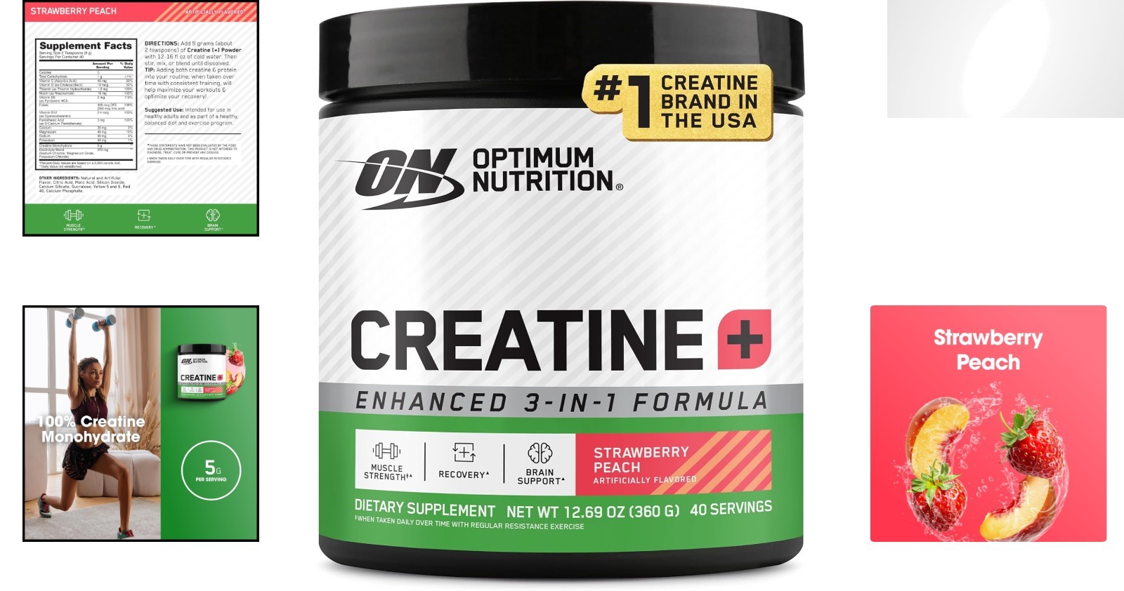 Performance-Boosting Creatine Powder with Electrolytes – 360g, 40 Servings