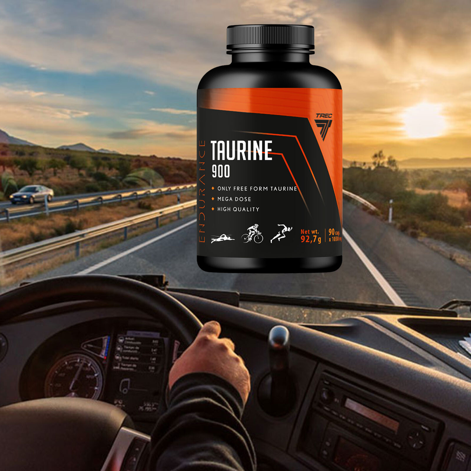 TAURINE 900 – 90–270 Capsules – Focus, Energy, Muscle, Amino Acid – No Caffeine