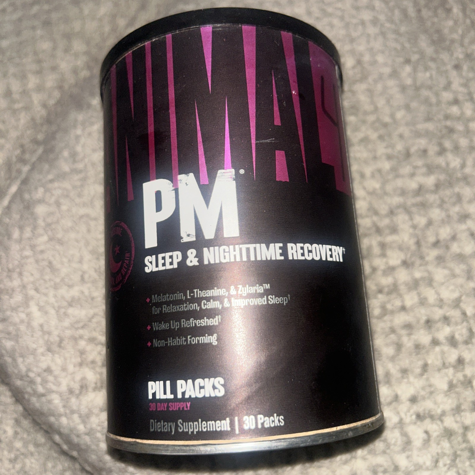 Animal PM Sleep Supplement 30 Count Multicolor Non Habit Forming Natural Formula