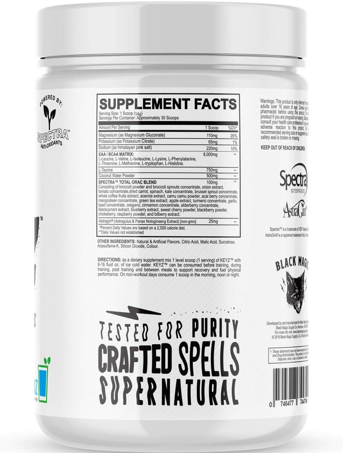 Black Magic Supply Keyz BCAA EAA Amino Acid Blend Recovery Hydration 30 Servings