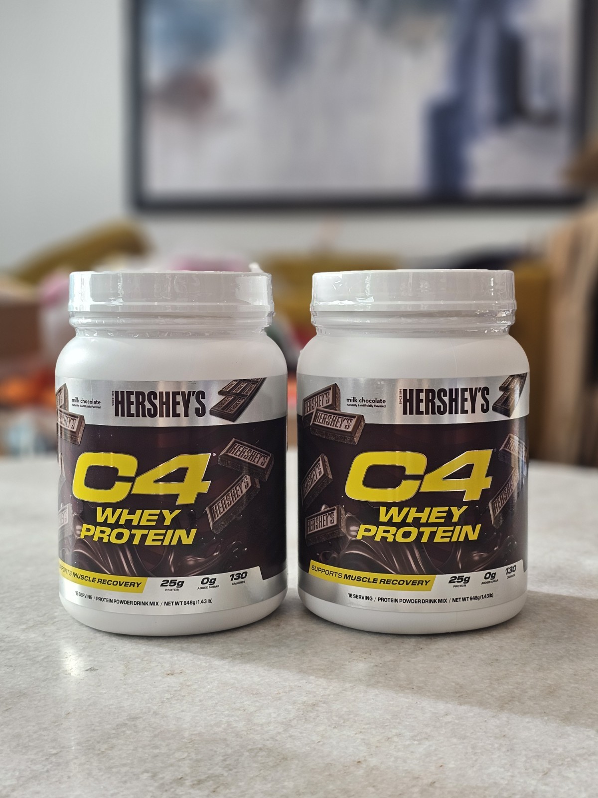 C4 Pro Whey Protein Powder, Hershey’s Milk Chocolate Flavor, 25g of Protein 2 Pc