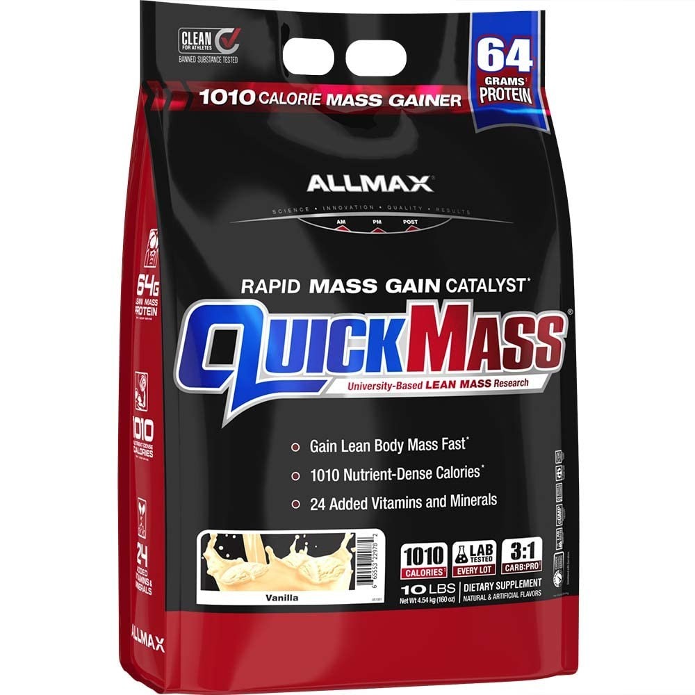 Mass Gainer Powder 10 lb Vanilla – High Protein, Muscle Builder, Weight Gain Sup