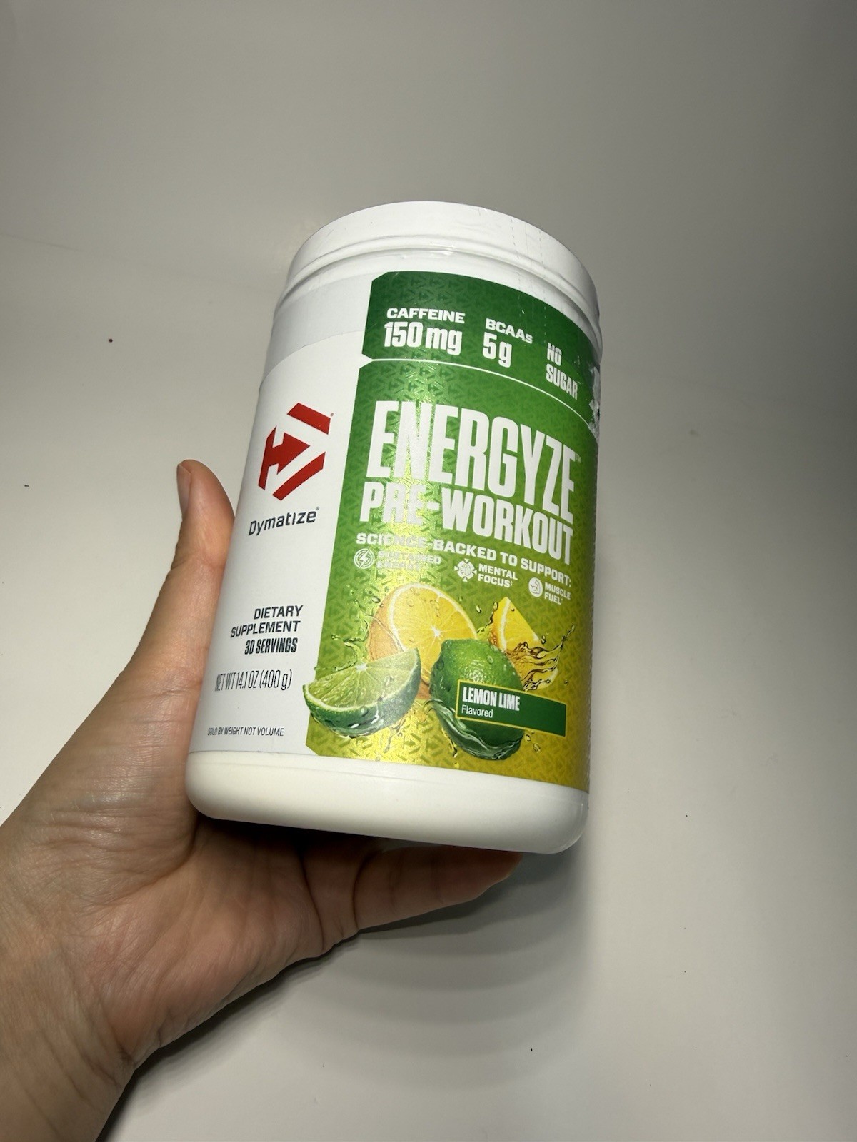 Dymatize Energyze Pre-Workout – Lemon Lime – 30 Servings – 14.1 oz