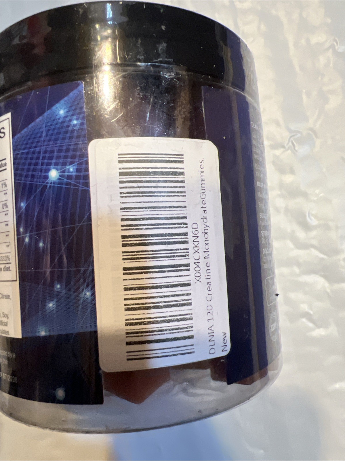 DLNIA creatine monohydrate gummies, 5000 MG,120 gummies, strawberry EXP:06/08/26