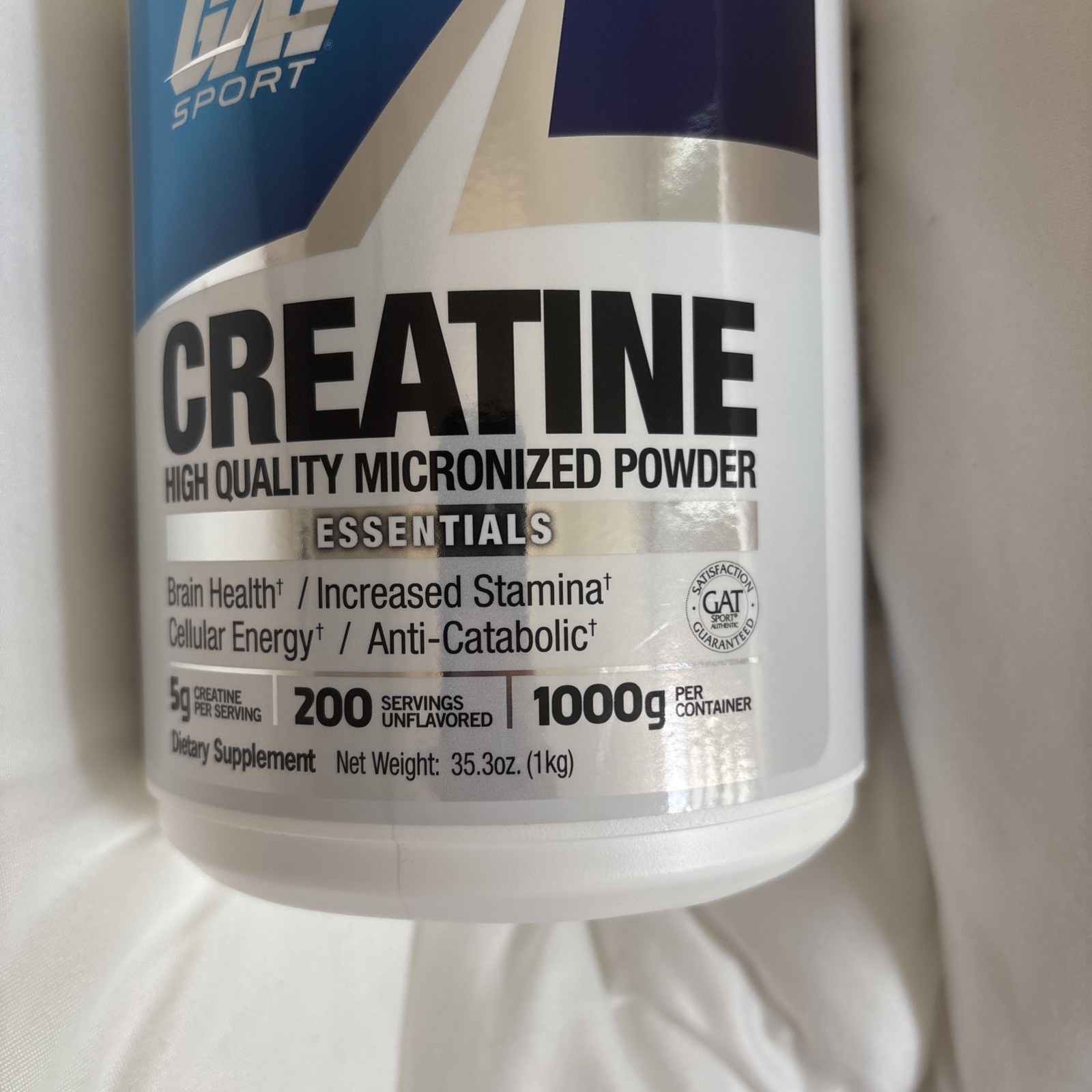 GAT Sport Creatine Monohydrate Powder 33.3 Oz Container Exp Date 03/2029