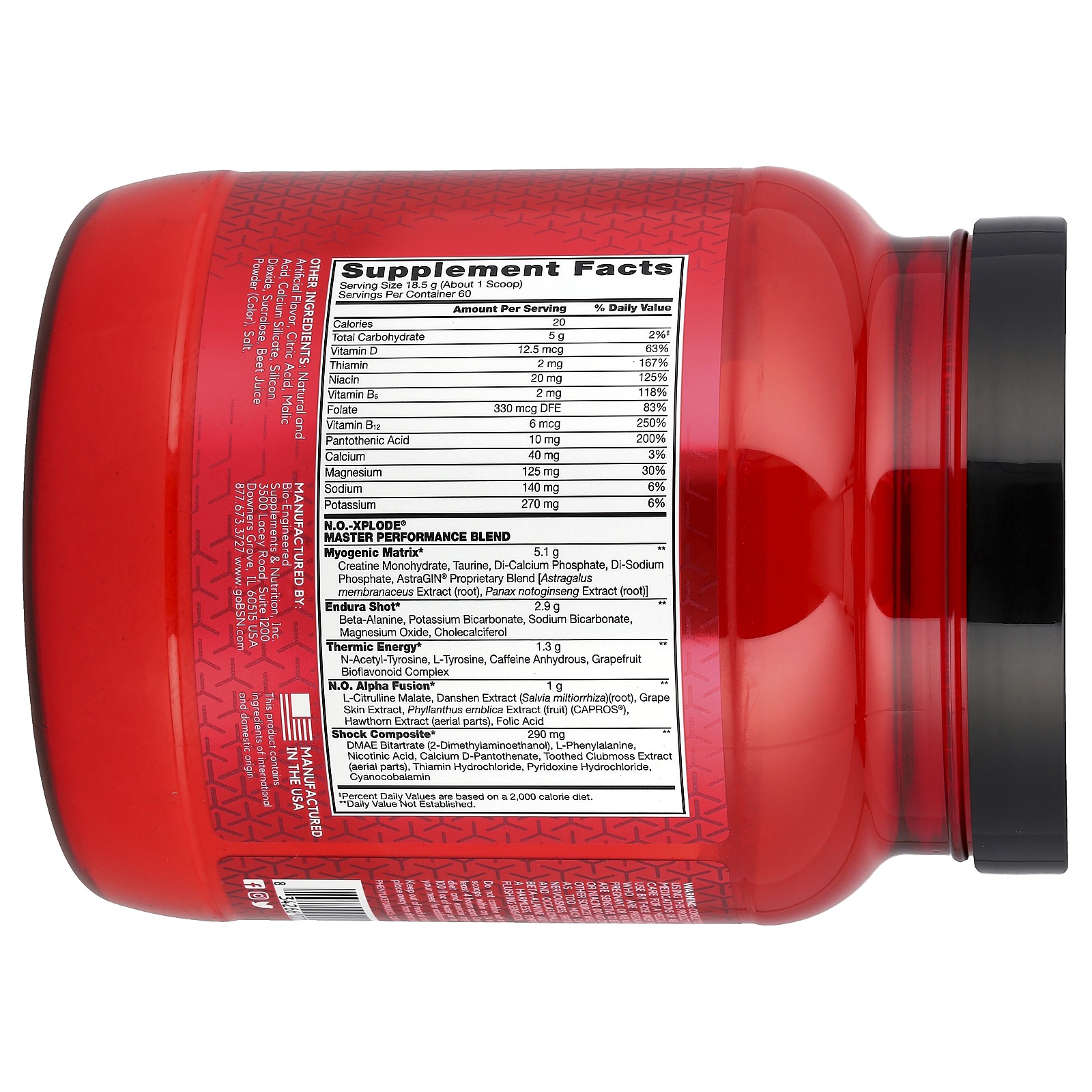 N.O.-Xplode, Legendary Pre-Workout, Watermelon, 2.45 lbs (1.11 kg)