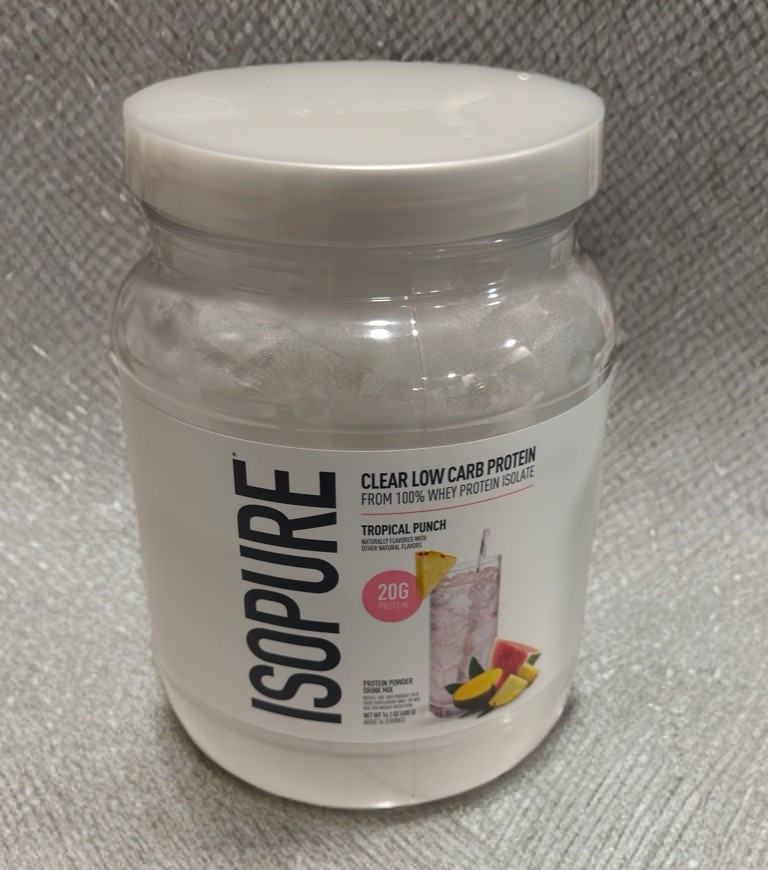 Isopure Clear Whey Isolate Tropical Punch 14.1oz Exp: 09/27