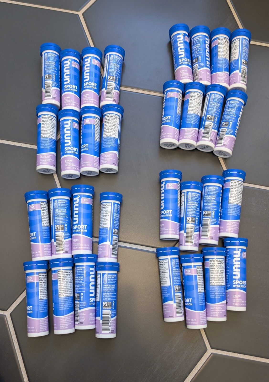 Nuun Sport Electrolyte Tablets Grape Flavor 8 tubes Exp 10/2026
