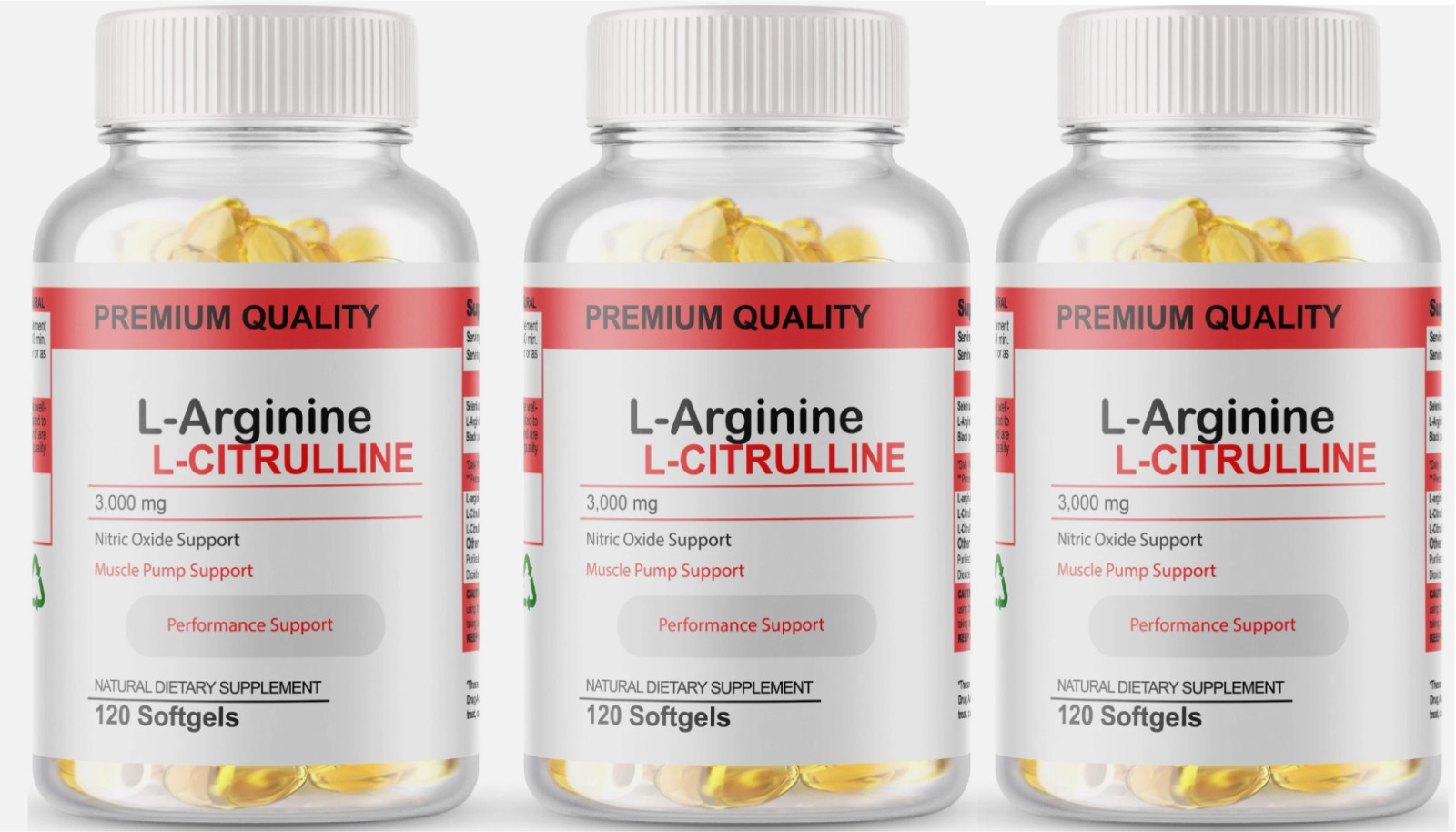 L-Arginine L-Citrulline Complex 3000mg, 360 Softgels – Non-GMO 120 Servings