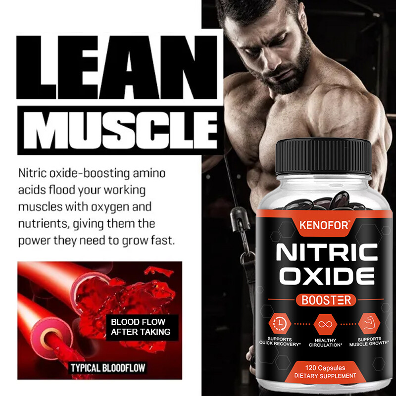 Nitric Oxide Booster Blend-Muscle Support for Endurance/Energy/Muscle-L-Arginine