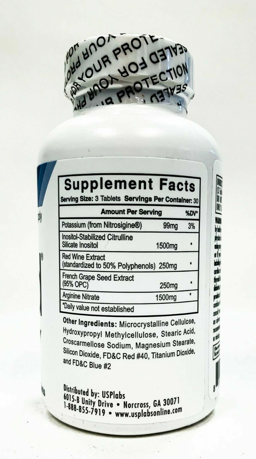 USP Labs YOK3D Nitric Oxide PUMP Support 90 tablets BUILD MUSCLE STRENGTH GAINS