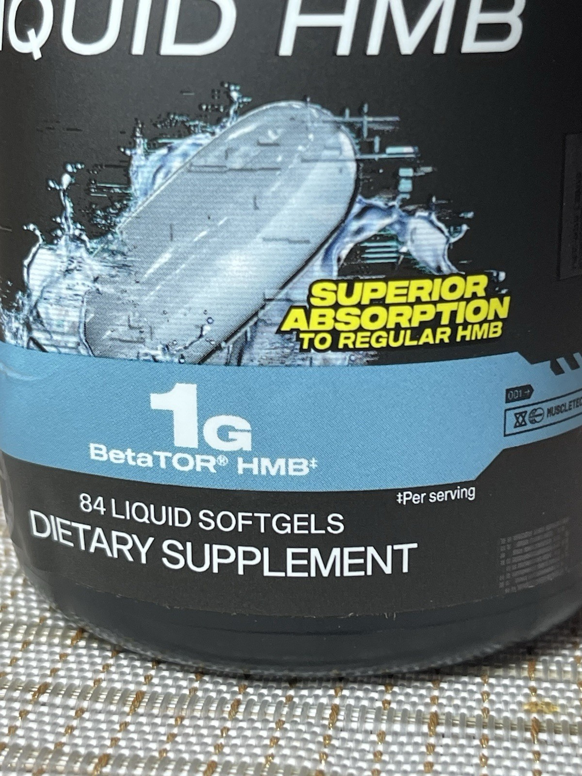 MuscleTech Clear Muscle Liquid HMB 1000mg BetaTOR 84 Softgels Muscle Recovery
