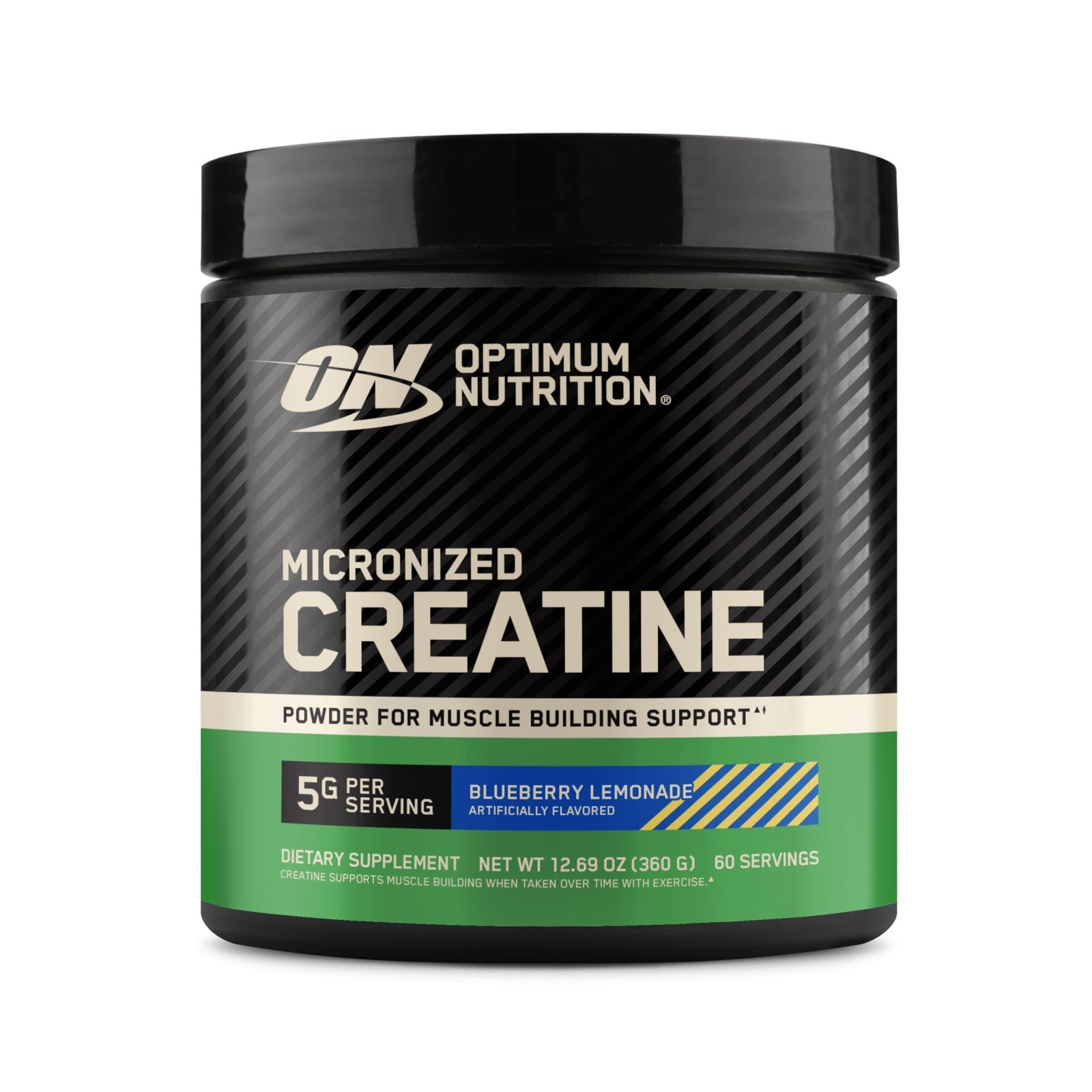 Micronized Creatine Monohydrate Powder – 5g Strength & Recovery, 60 Servings, Bl
