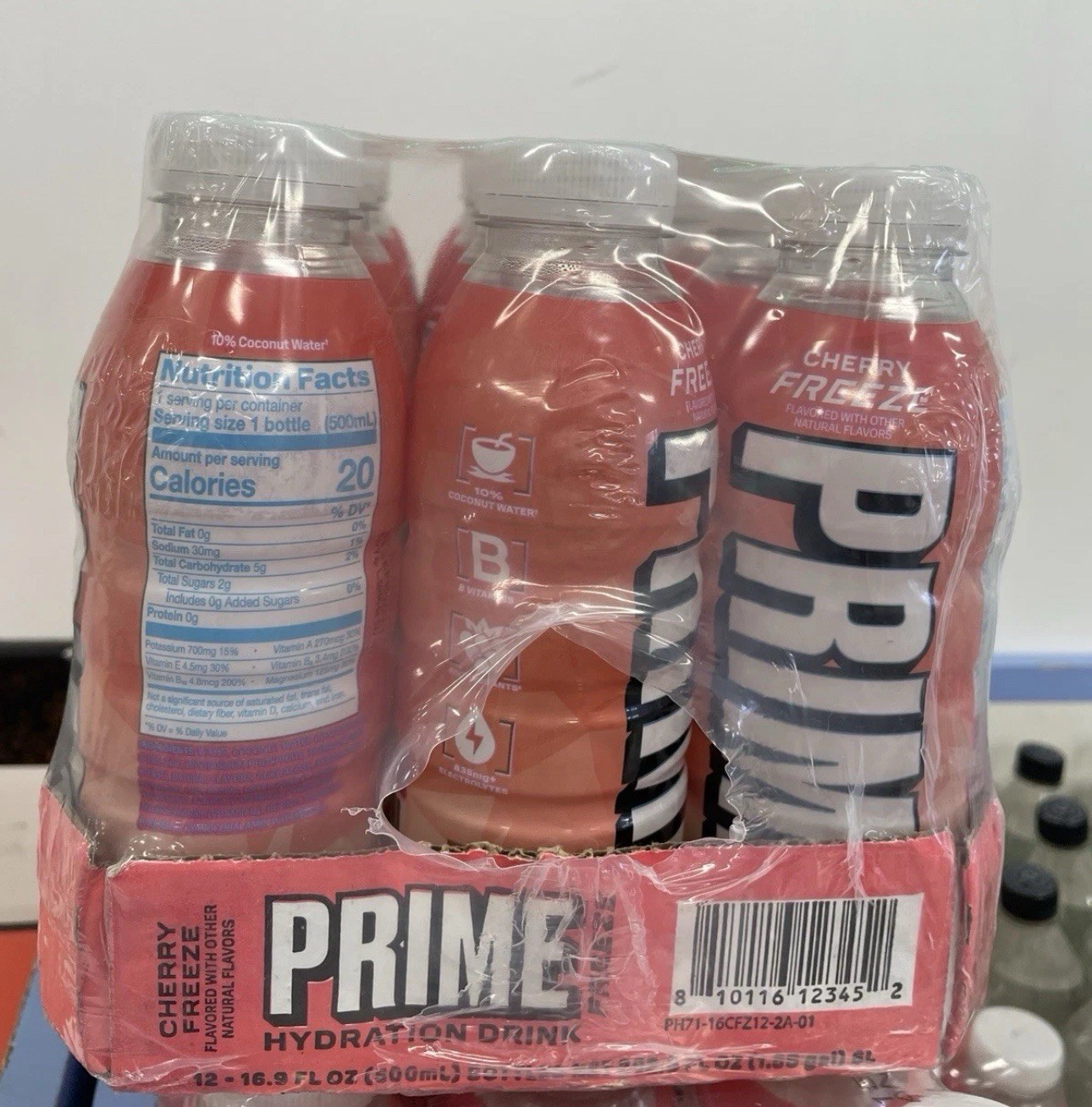 PRIME Hydration CHERRY FREEZE, Sports Drinks with Coconut Water