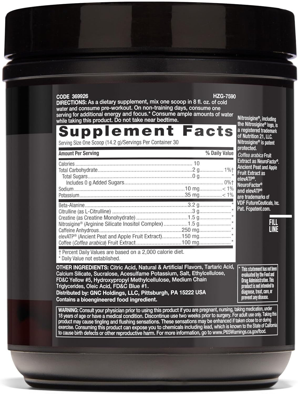 LIT | Clinically Dosed Pre-Workout Powder | Contains Caffeine, L-Citrulline, …