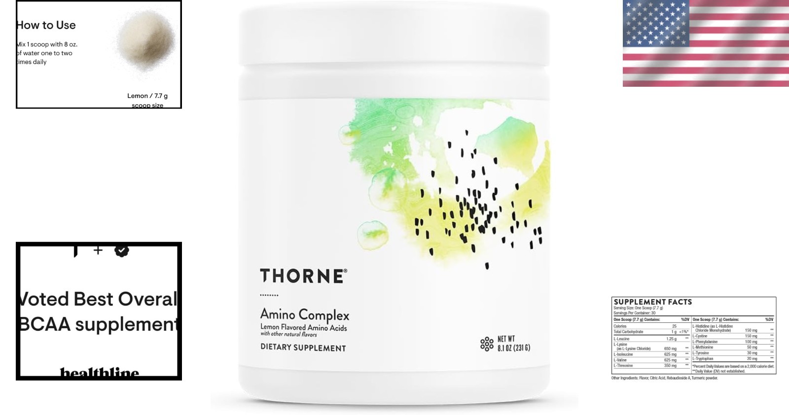 Lemon Flavored Amino Complex: Trusted EAA & BCAA for Pre/Post Workout – 8.1 Oz