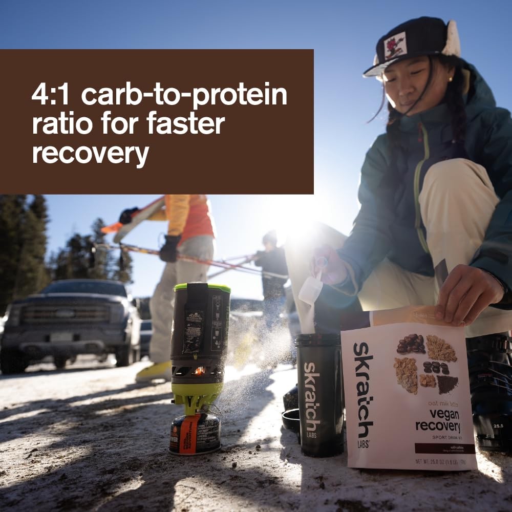 Skratch Labs Recovery Drink Mix – Oat Milk Latte – Post Workout Powder – Comp…