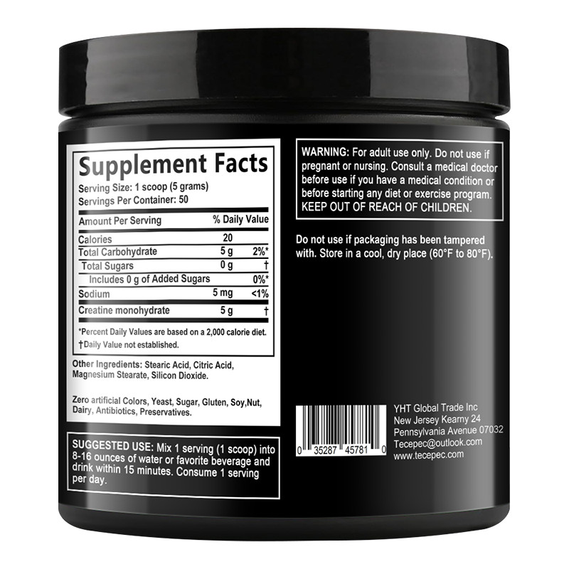 Creatine Monohydrate Powder Improve Muscle Strength Enhance Cognitive Function