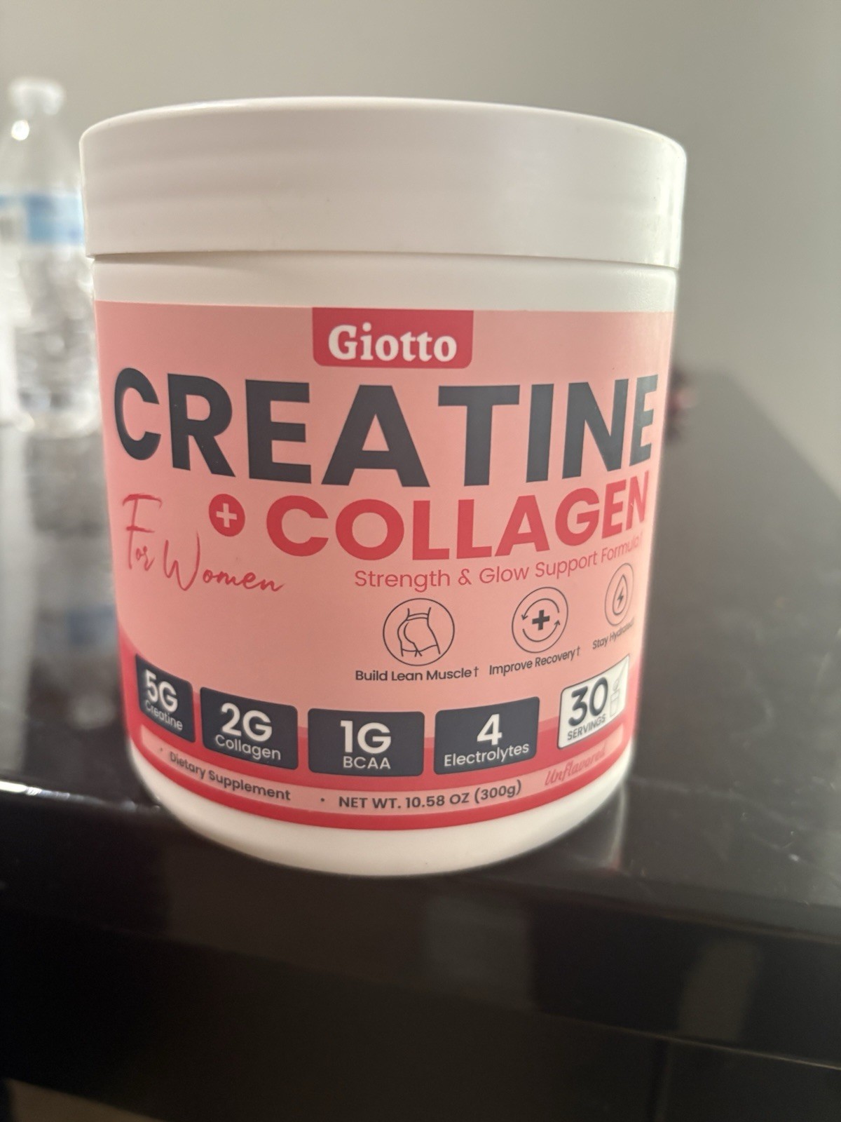 Giotto Creatine + Collagen Powder for Women Strength & Glow BCAA 10.58 oz
