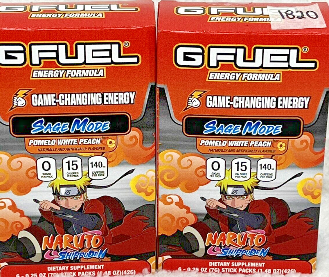 G Fuel Energy Formula Sticks Pomelo White Peach 2 Boxes – 6 Sticks Each 12/26