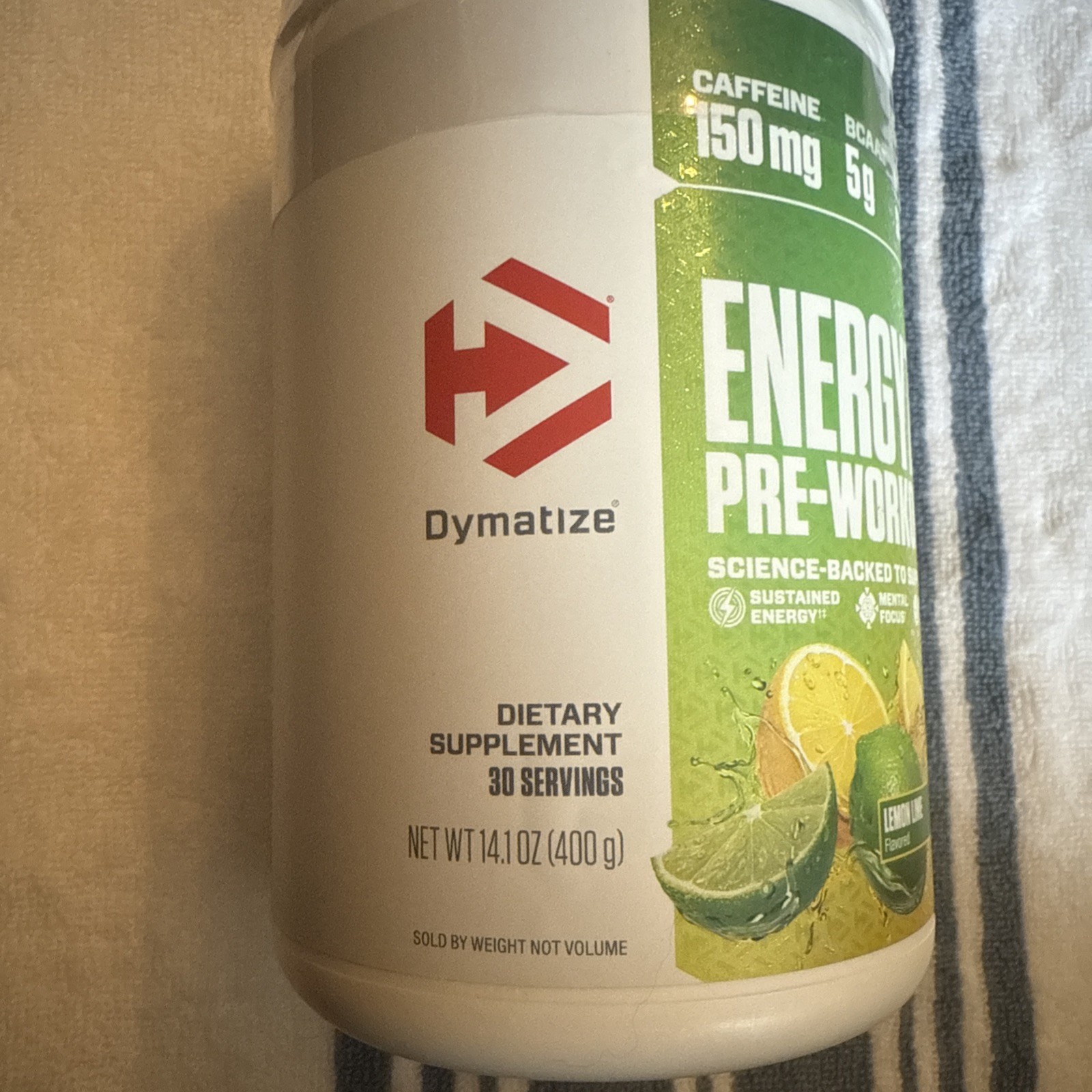 Energyze™ Pre-Workout, Lemon Lime, 14.1 oz (400 g)