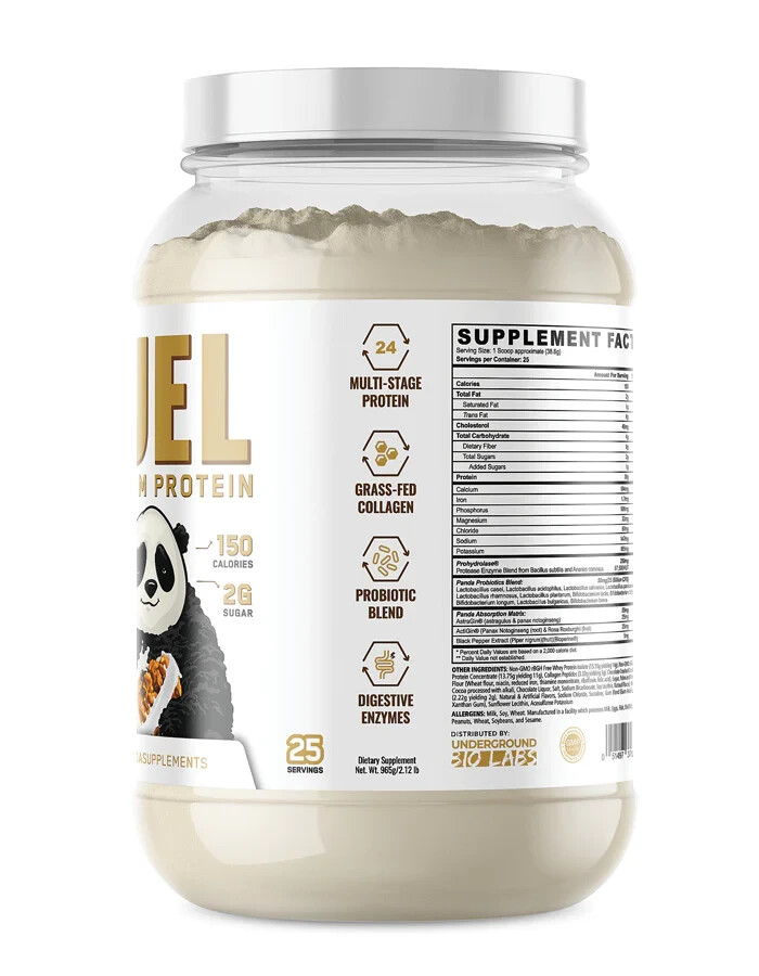 Panda Supps Fuel Premium Whey Casein Collagen Protein Blend 25 Serving 5 Flavors