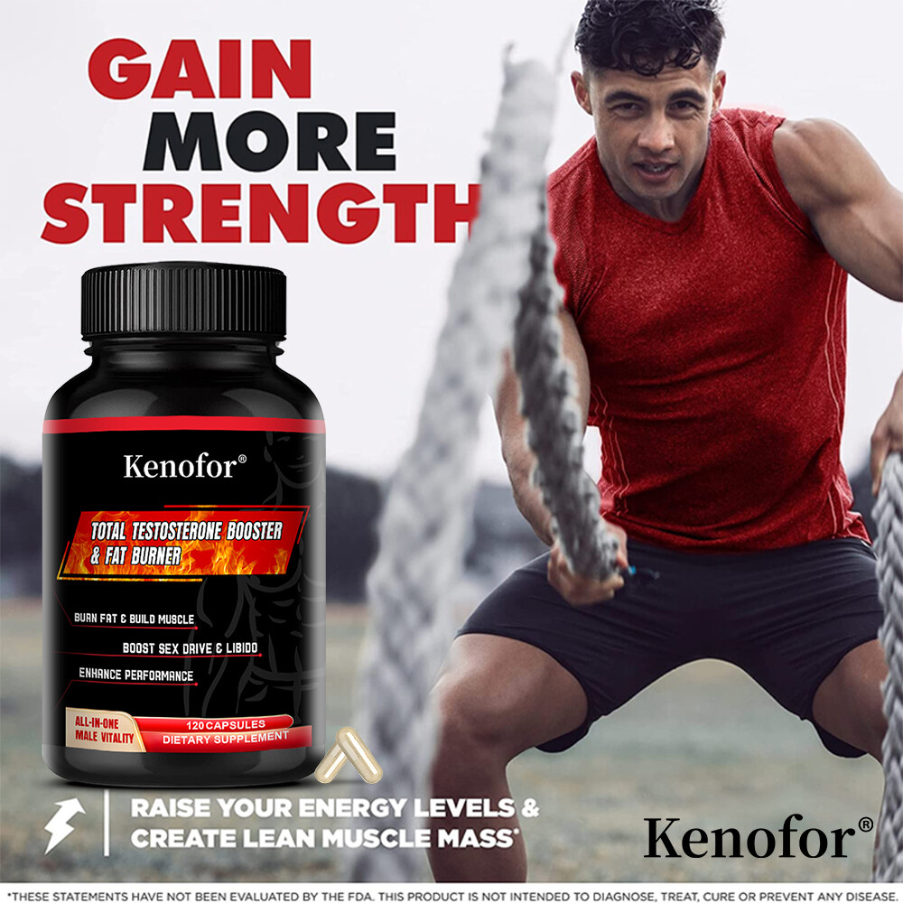 Total Testosteron Booster & Fat Burner Improve Muscle Strength Growth Libido