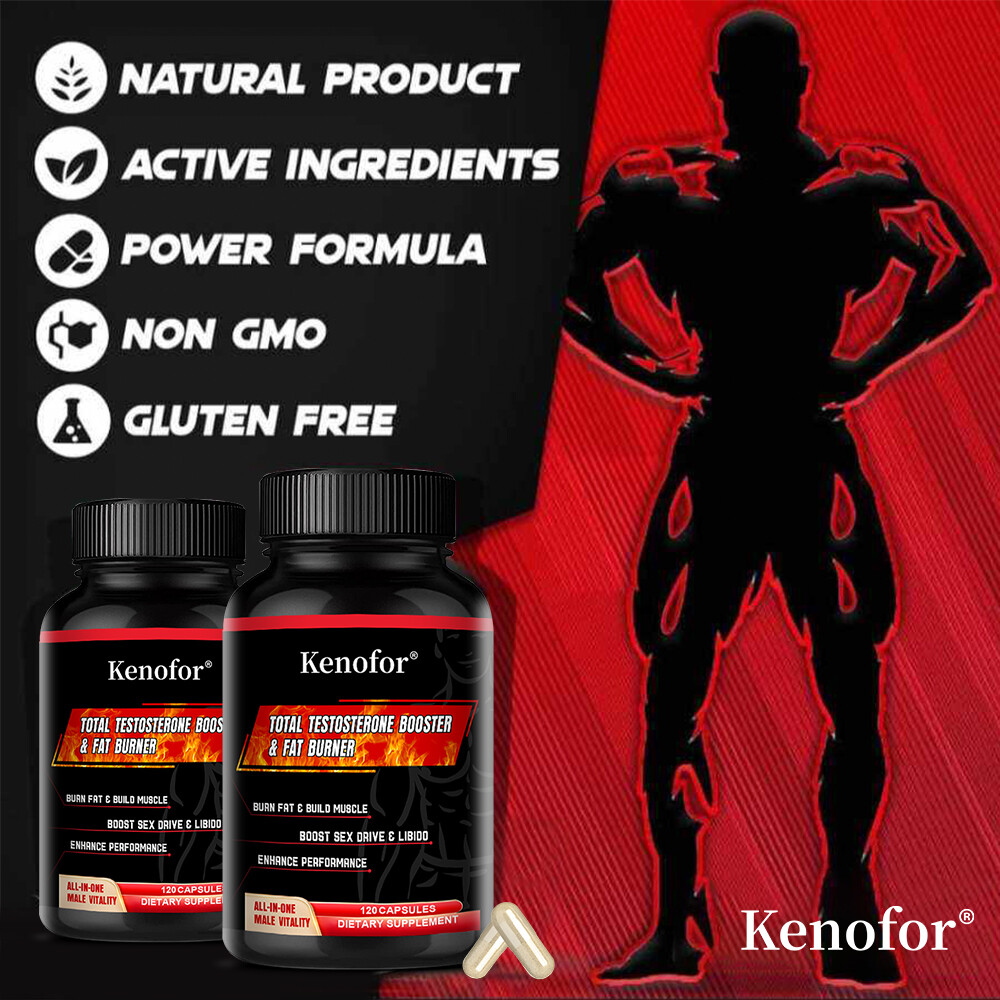 Total Testosteron Booster & Fat Burner Improve Muscle Strength Growth Libido