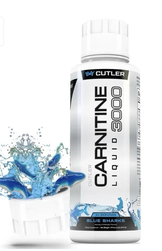 Cutler Nutrition Liquid L-Carnitine 3000mg Amino Acid Supplement Energy Support