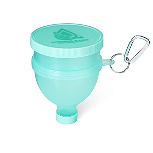 [4 Pack Funnels for Filling Water Bottles with Protein Powder, 3 Compartment